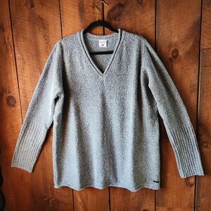 Women's Blue Columbia V-Neck Sweater